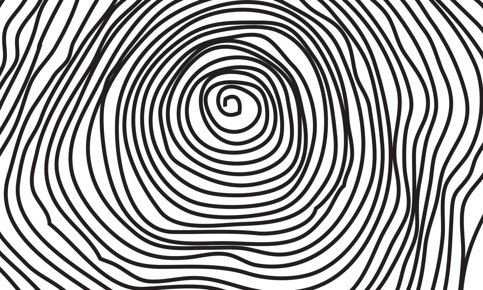 spirale noire de fond abstrait unique dessiné à la main vecteur