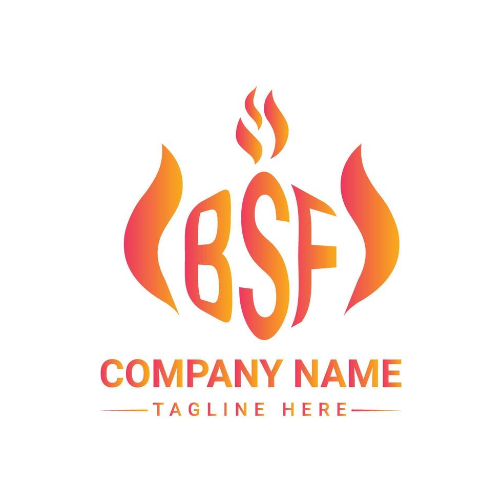 monogramme de conception de logo polygone bsf, logo vectoriel polygone bsf, bsf avec forme de polygone, modèle bsf avec couleur assortie, logo polygone bsf simple, élégant, logo luxueux bsf, vecteur bsf pro,