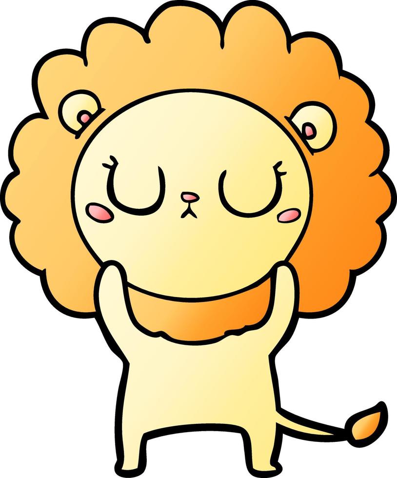 personnage de dessin animé lion vecteur