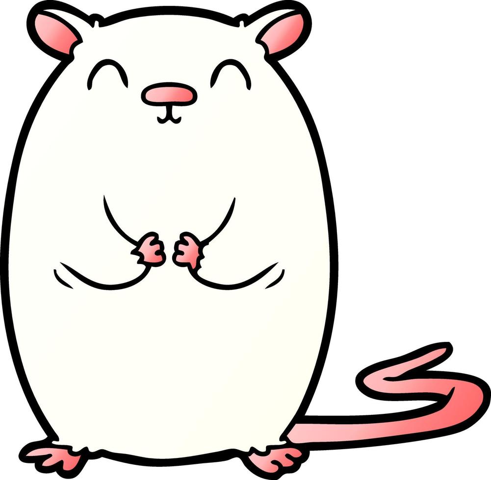 personnage de souris de dessin animé vecteur