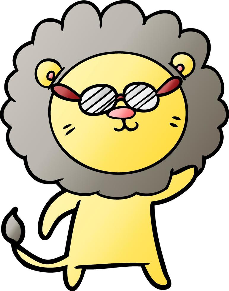 personnage de dessin animé lion vecteur