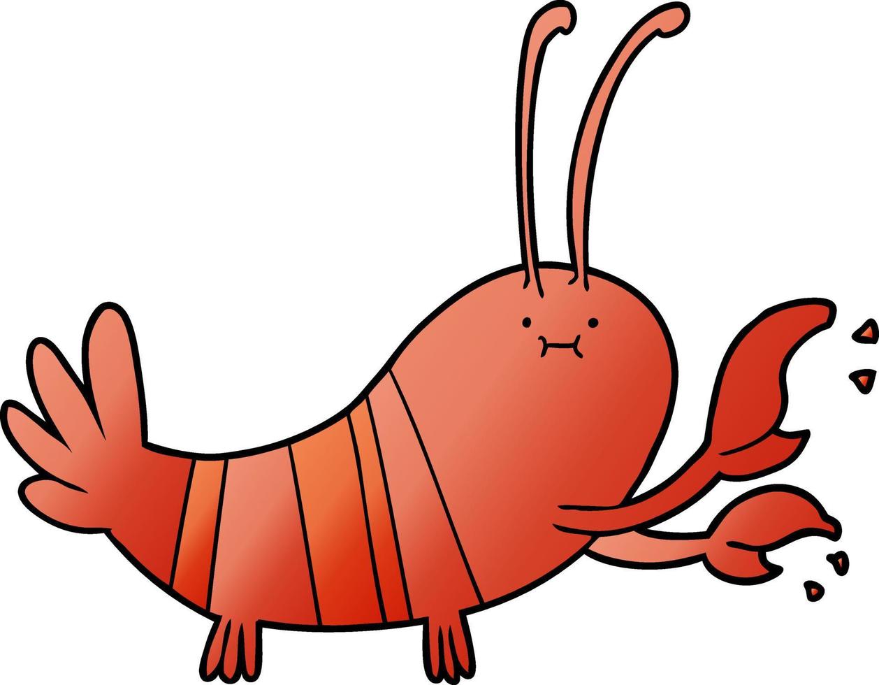 homard de dessin animé de vecteur