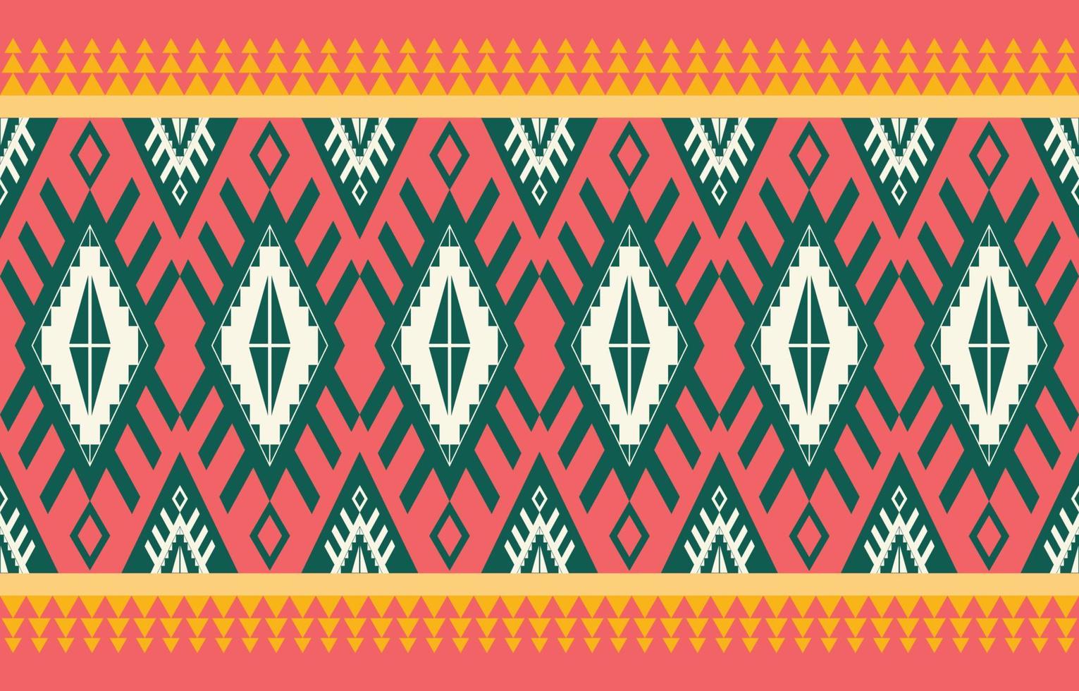 motif géométrique triangle coloré, style de texture ethnique tribal, conception pour l'impression sur les produits, arrière-plan, écharpe, vêtements, emballage, tissu, illustration vectorielle. vecteur