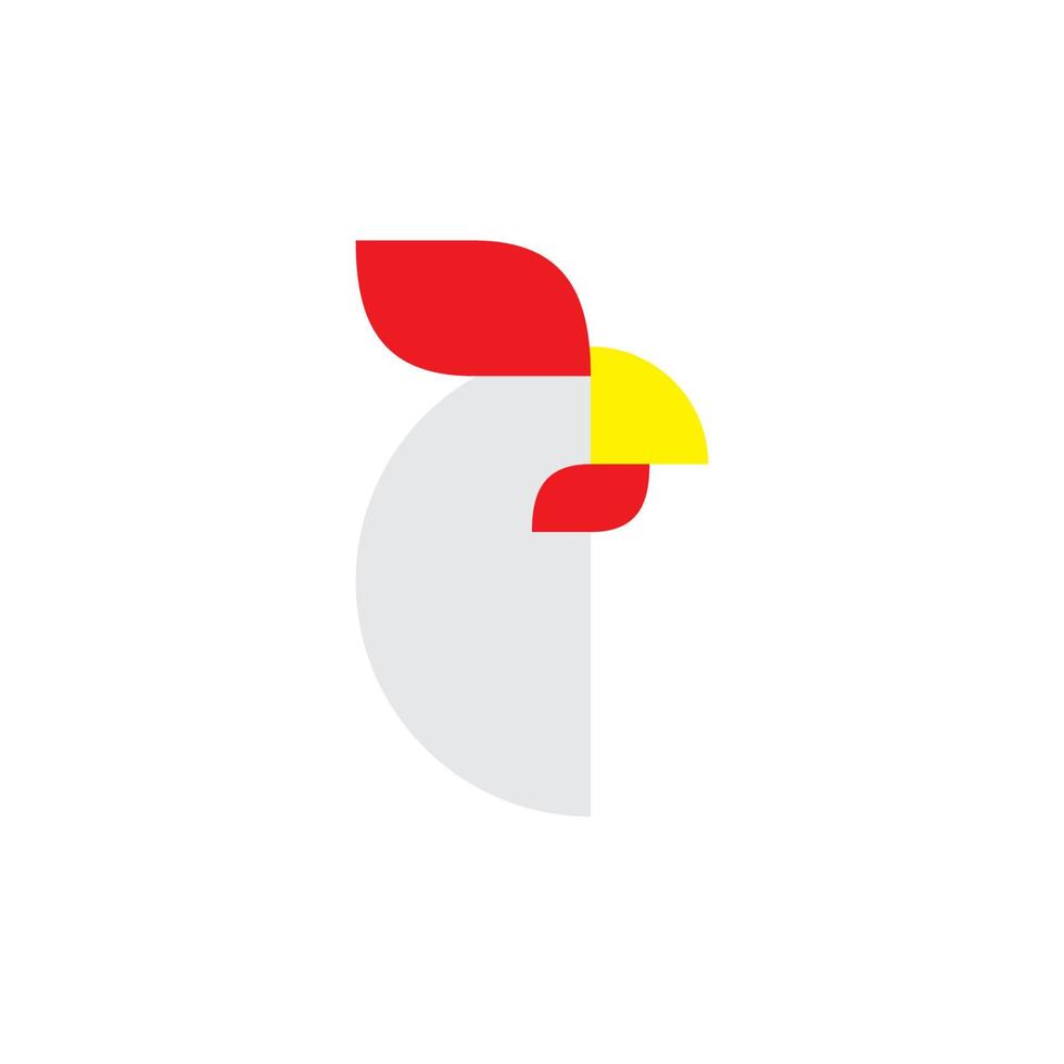 modèle de conception de logo de poulet vecteur