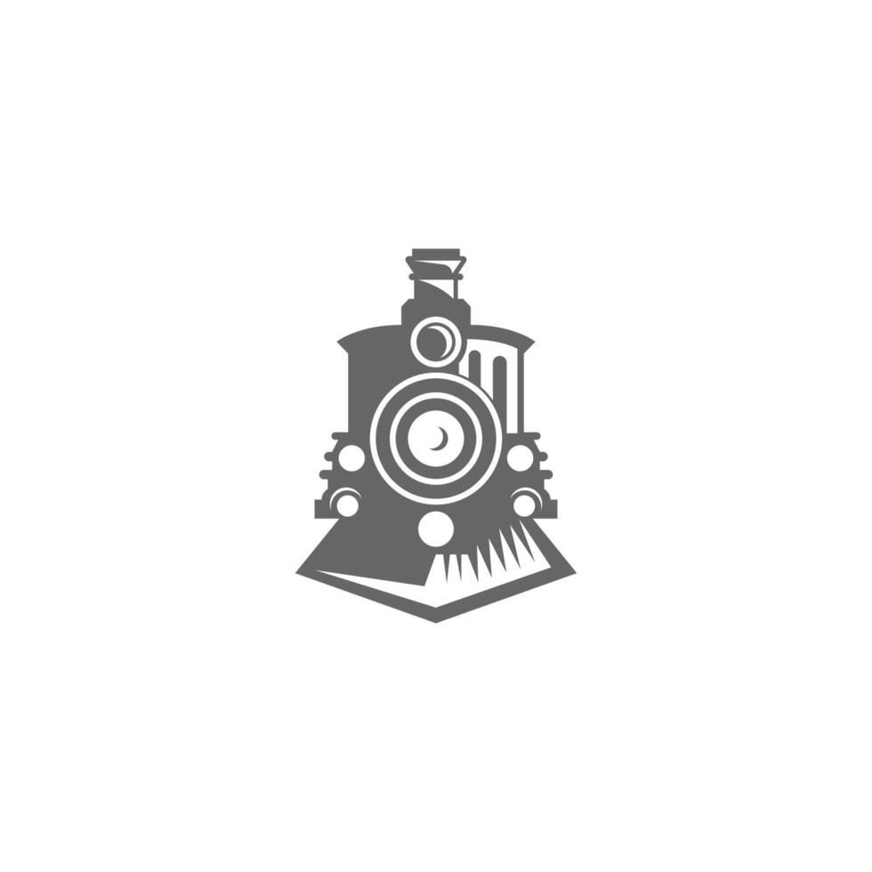 illustration de conception d'icône de logo de locomotive vecteur