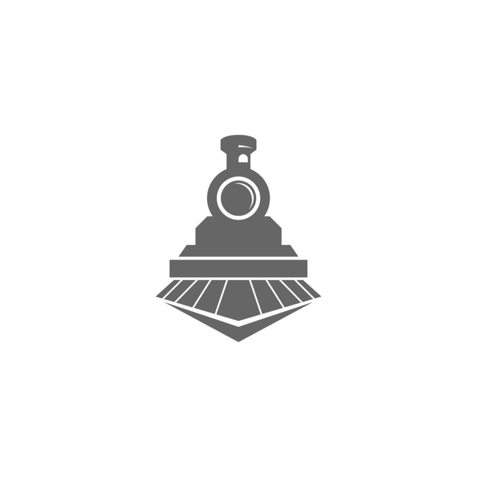 illustration de conception d'icône de logo de locomotive vecteur