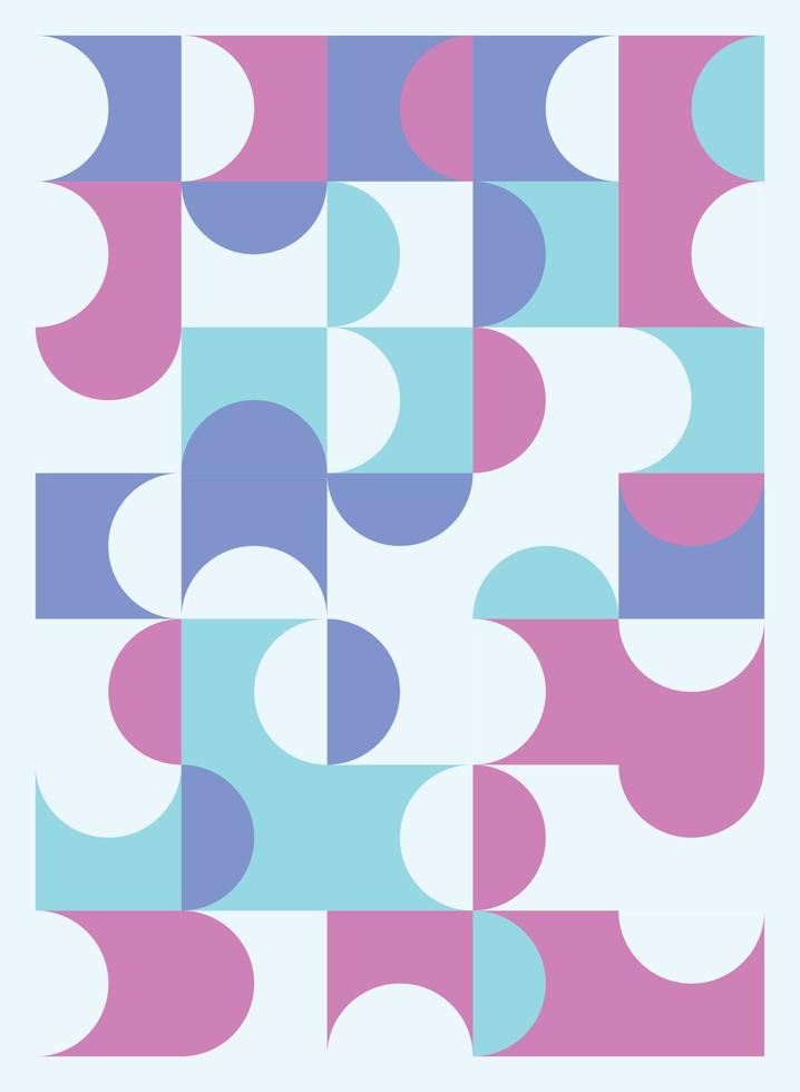 conceptions abstraites de flyers de couverture d'affiches géométriques. illustration vectorielle vecteur