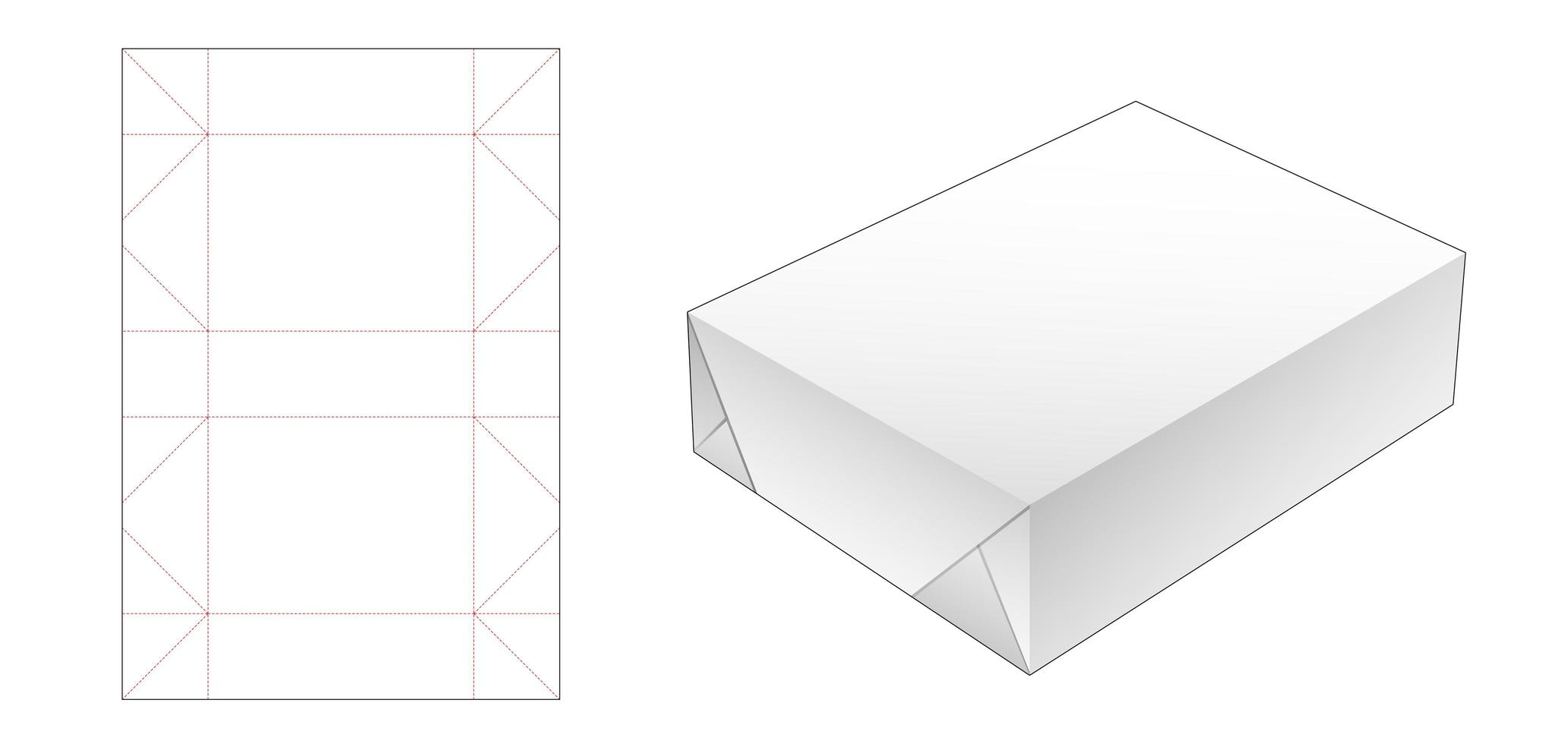 paquet de papier d'emballage vecteur