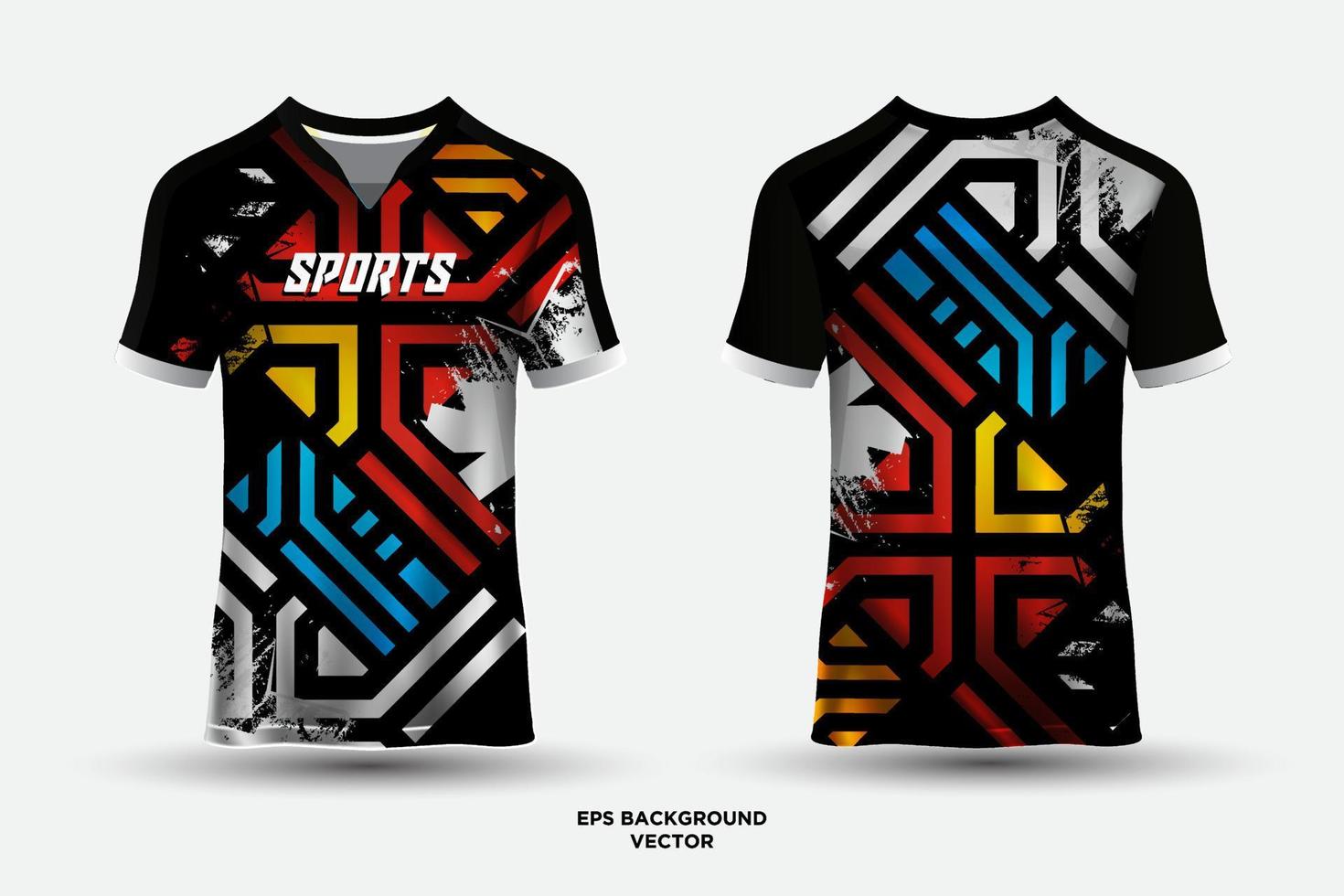 conception de maillot fantastique adaptée aux sports, aux courses, au football, aux jeux et aux vecteurs d'esports vecteur