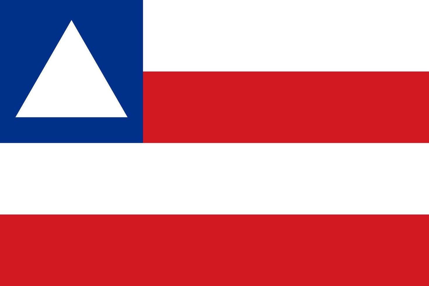 drapeau de bahia, état du brésil. illustration vectorielle. vecteur