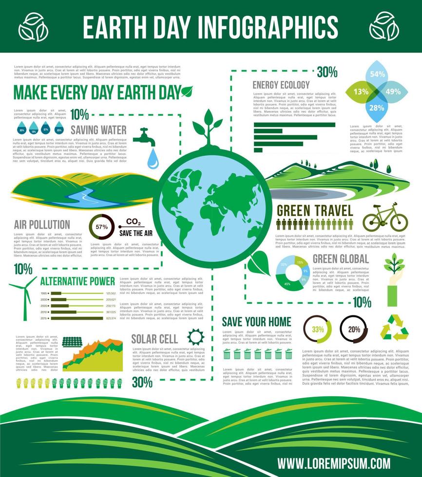 écologie terre conservation infographie vectorielle vecteur