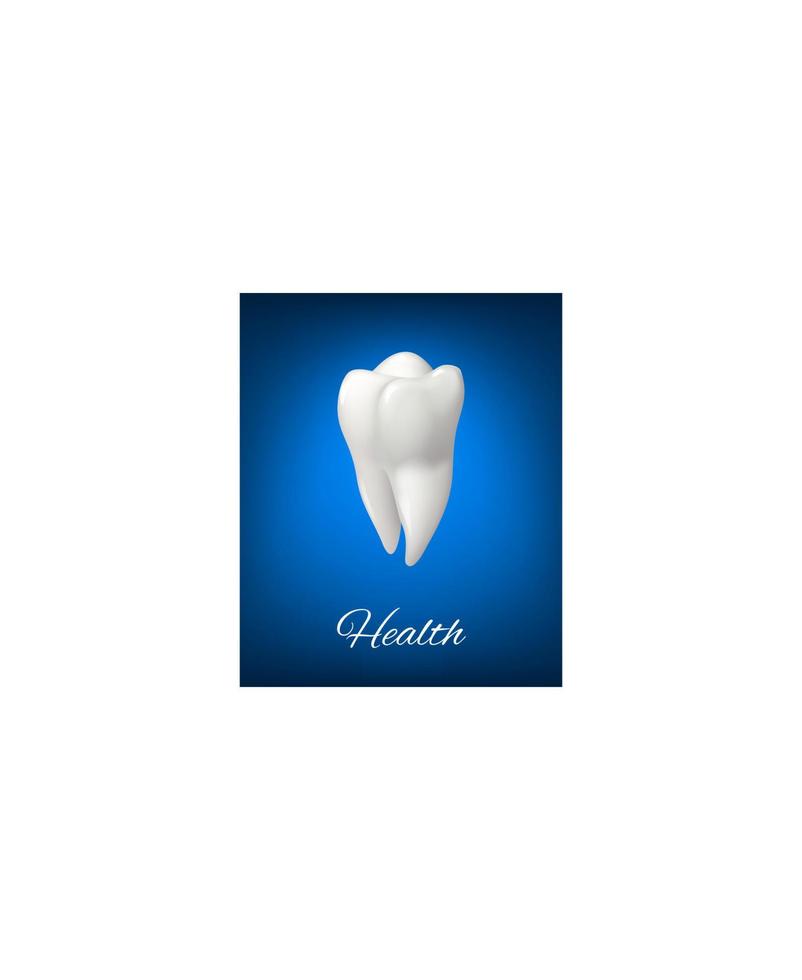 dent blanche de vecteur pour la conception de soins dentaires