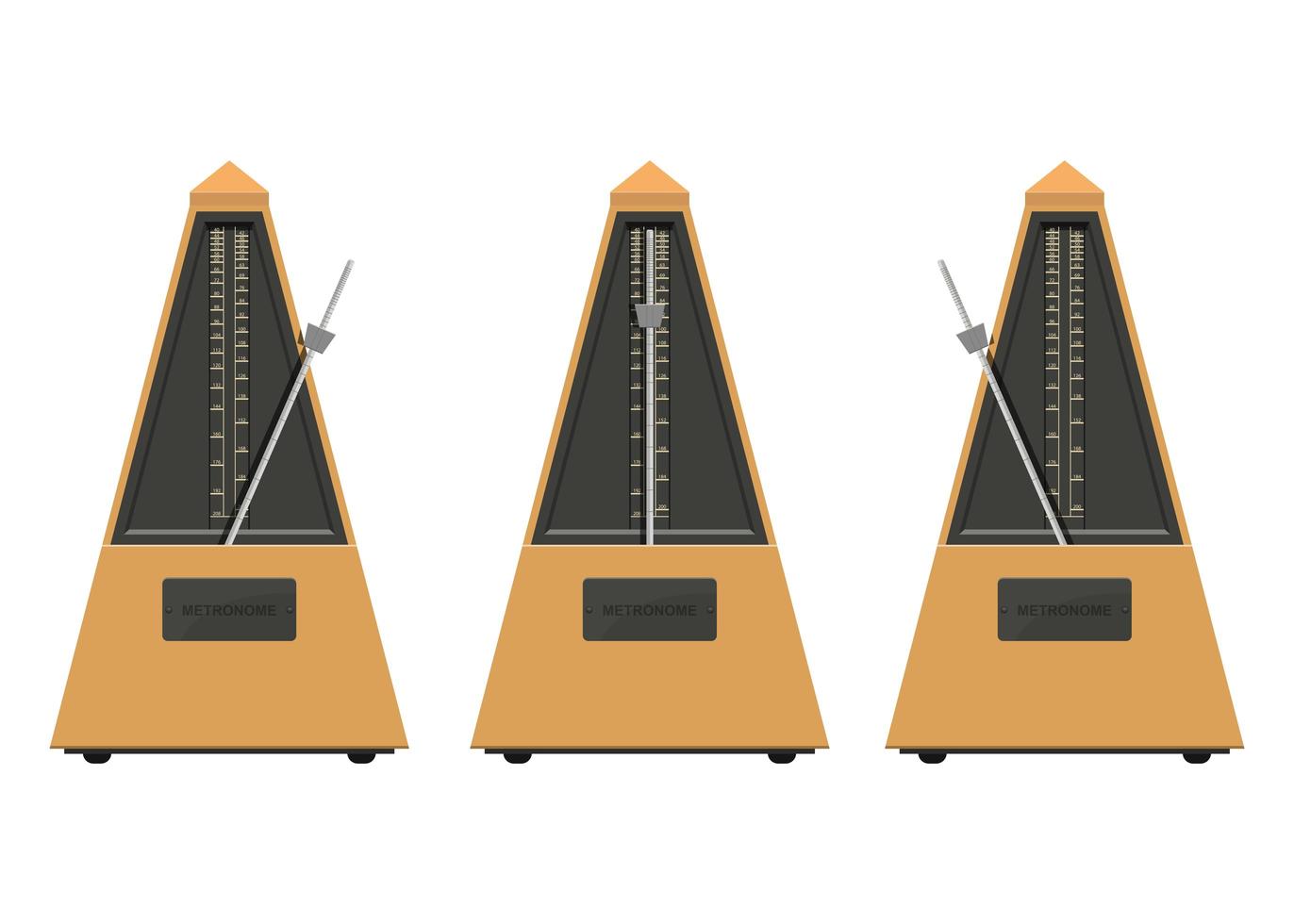 ensemble de métronome vecteur