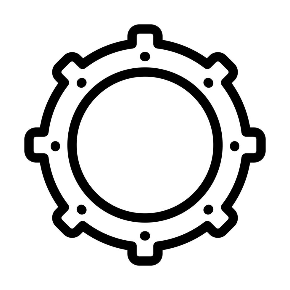 conception d'icône d'engrenage vecteur