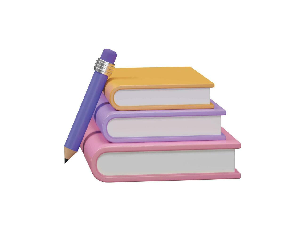 icône de livre illustration de rendu 3d vecteur