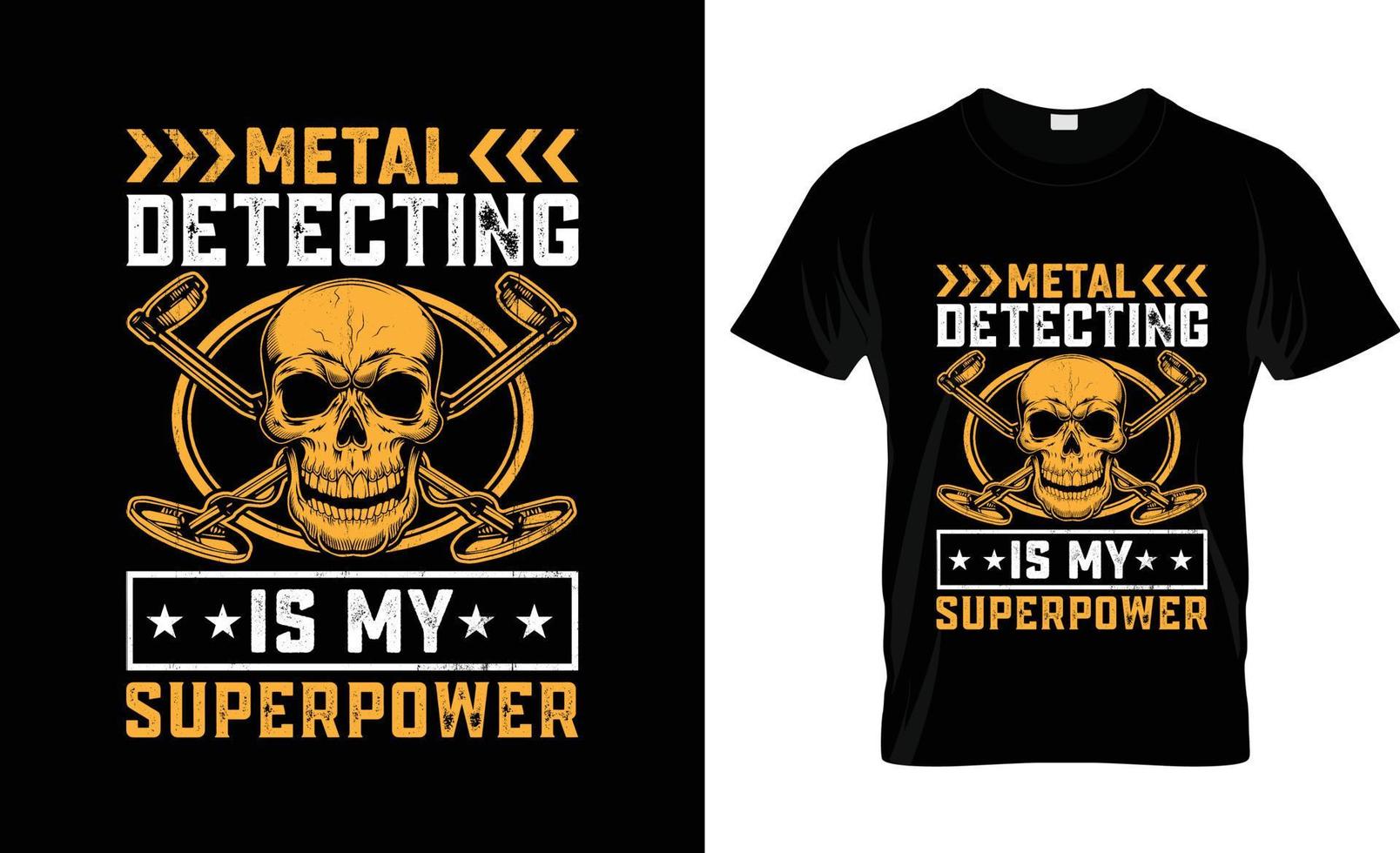 conception de t-shirt de détecteur de métaux, slogan de t-shirt de détecteur de métaux et conception de vêtements, typographie de détecteur de métaux, vecteur de détecteur de métaux, illustration de détecteur de métaux