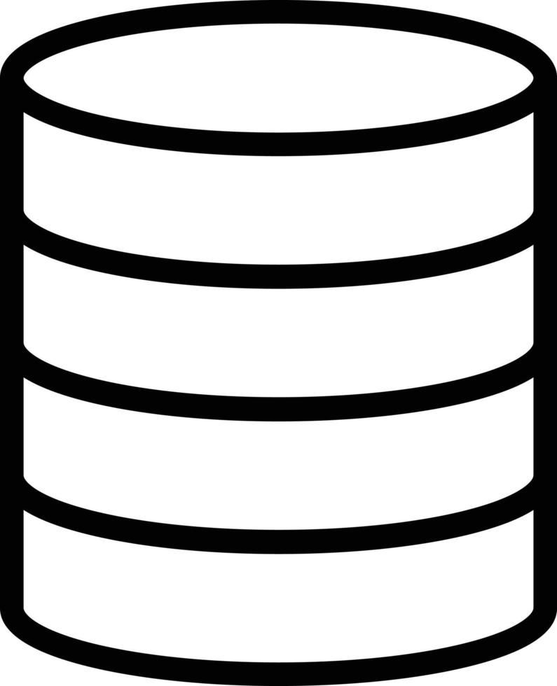 style d'icône de base de données vecteur