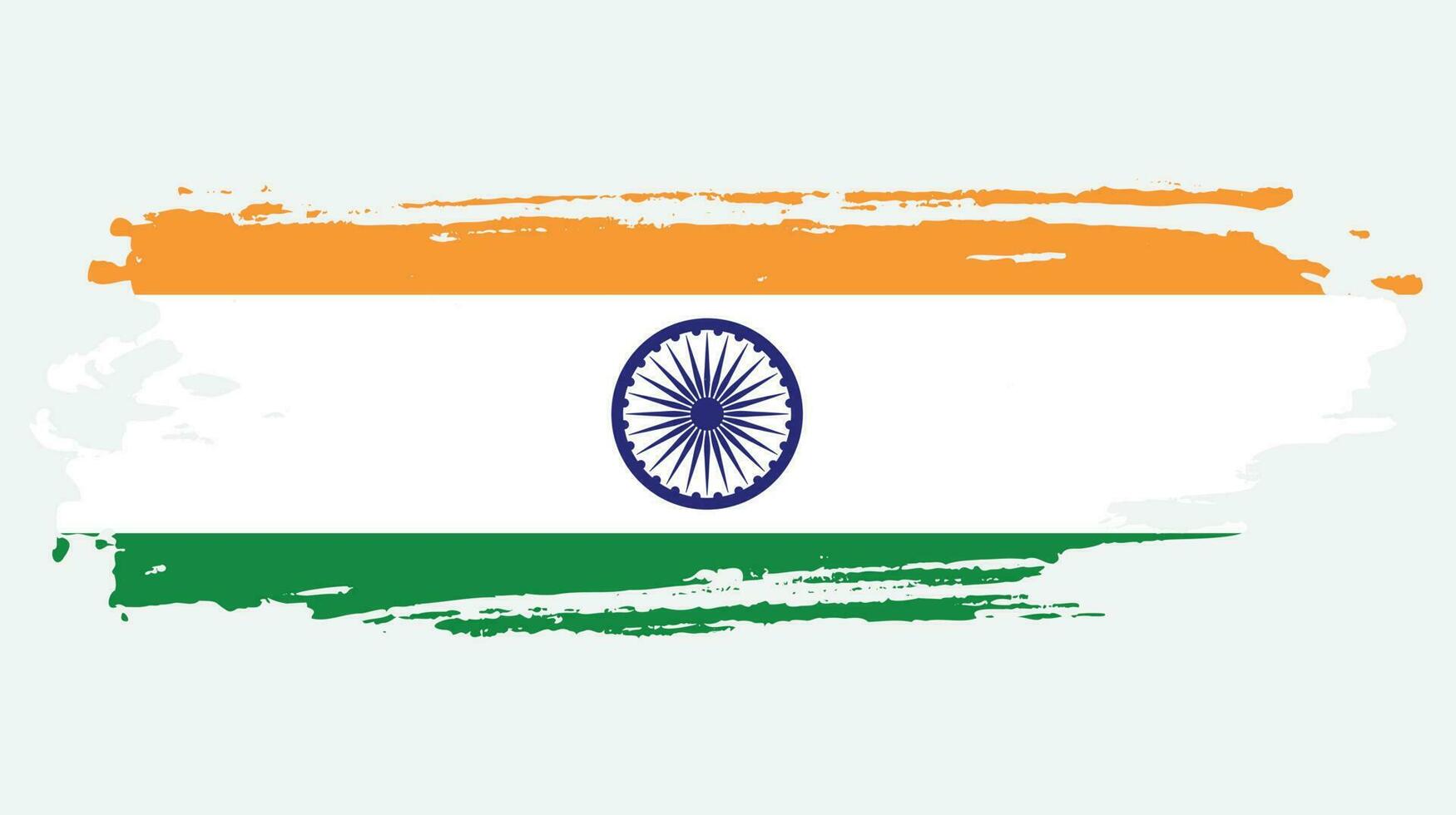 drapeau de style grunge indien vecteur