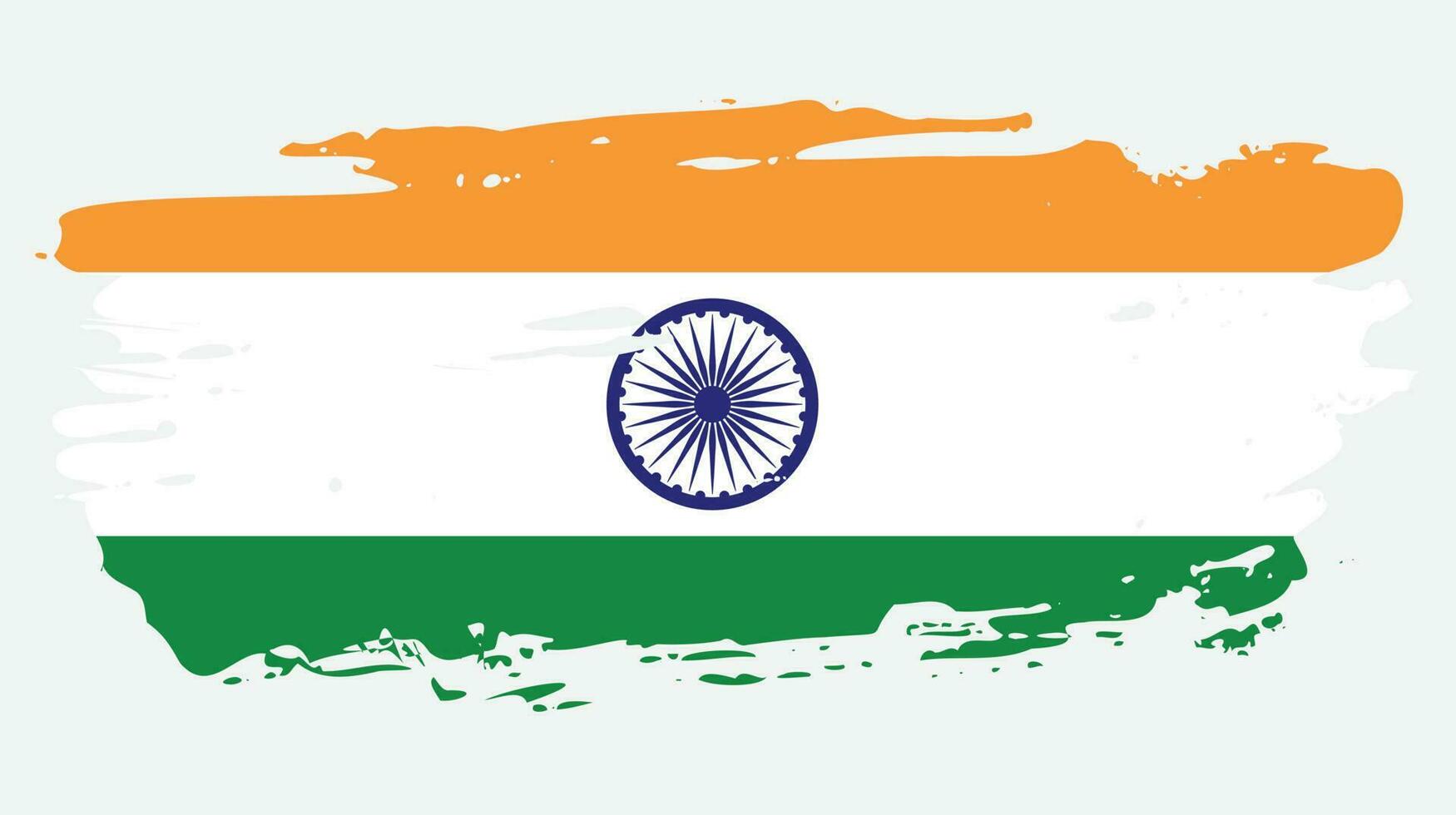 drapeau grunge indien créatif vecteur