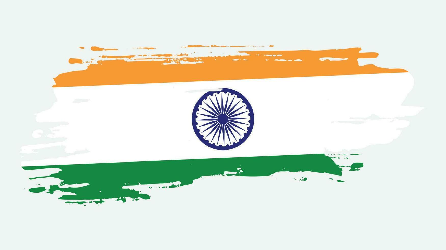 drapeau indien abstrait en détresse vecteur