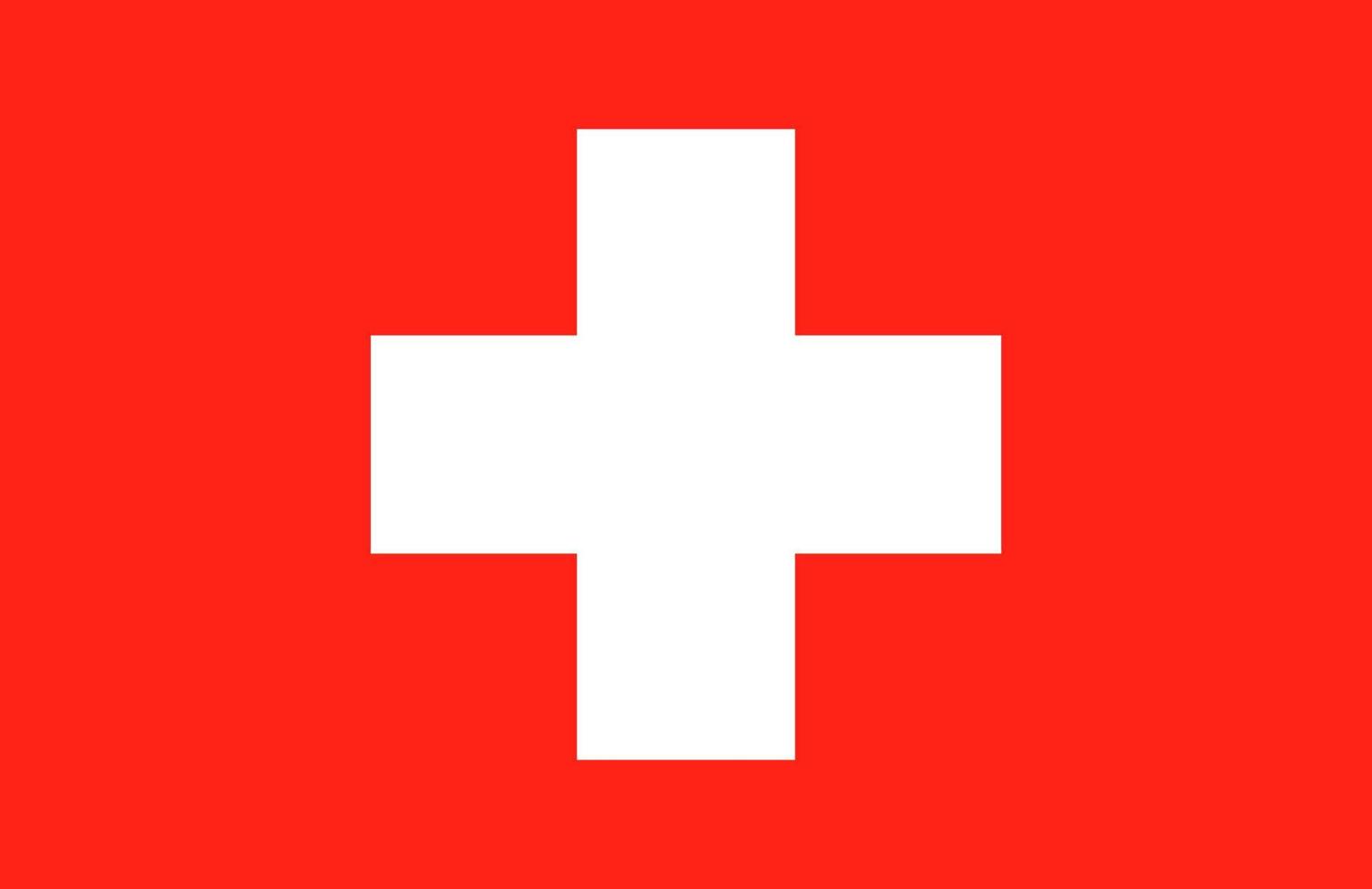 drapeau de la suisse. symbole du jour de l'indépendance, match de football souvenir, langue des boutons, icône. vecteur