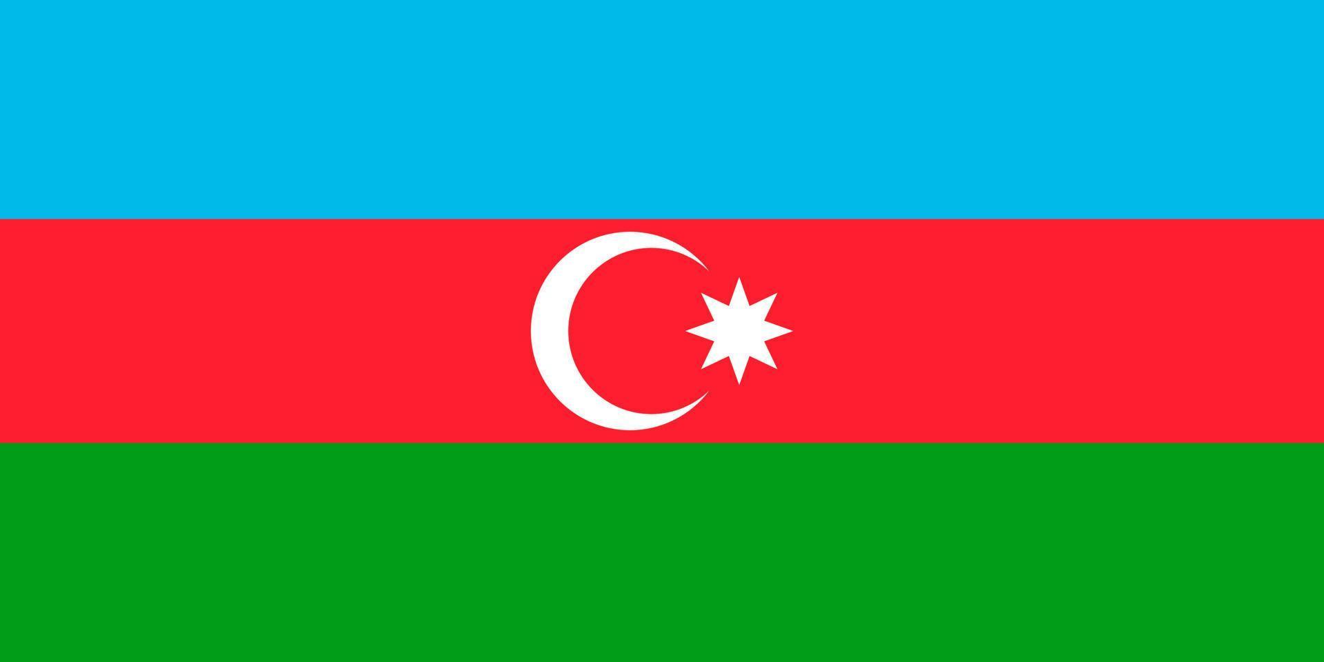 drapeau de l'Azerbaïdjan. symbole du jour de l'indépendance, jeu de sport souvenir, langue des boutons, icône. vecteur