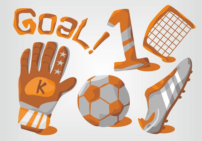 Ensemble de vecteur Goal Keeper