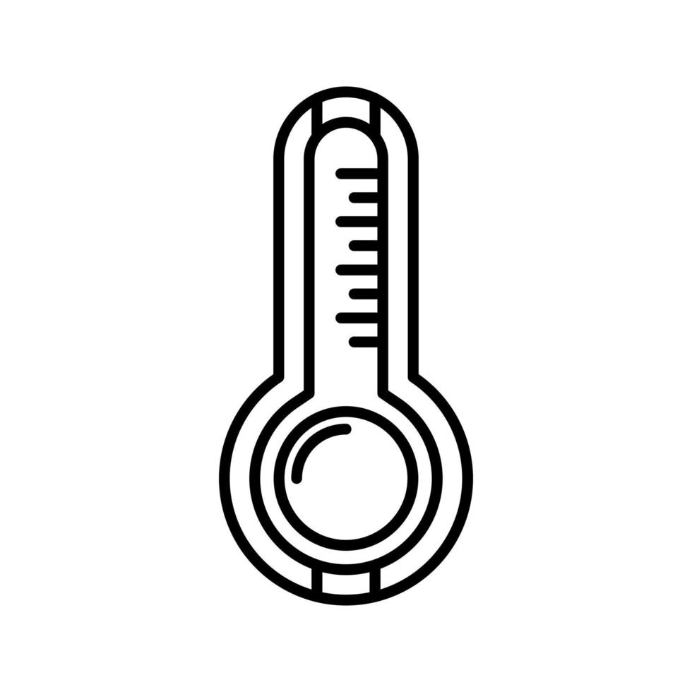 icône de vecteur de thermomètre