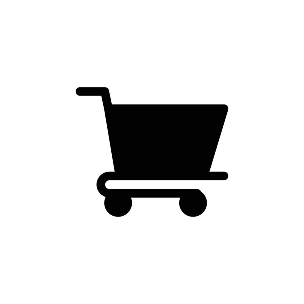 icône de magasin de panier gratuit vecteur