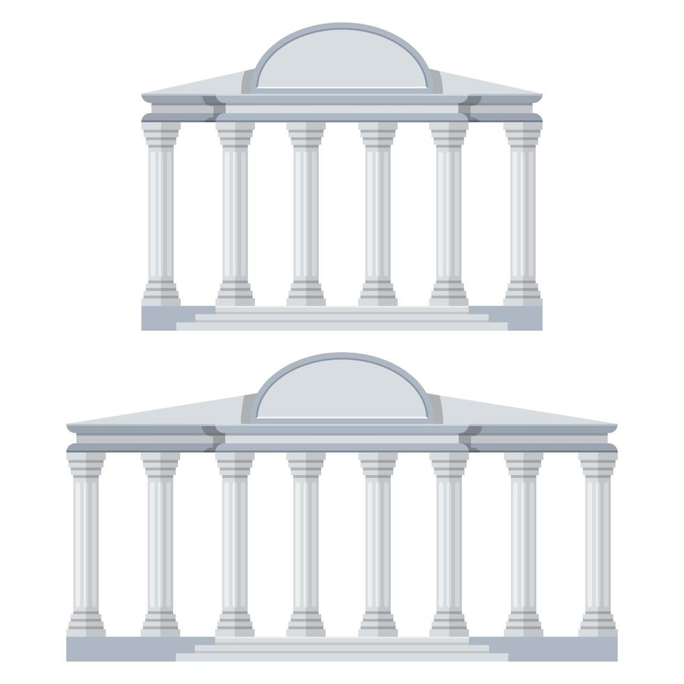 colonnes antiques réalistes vecteur