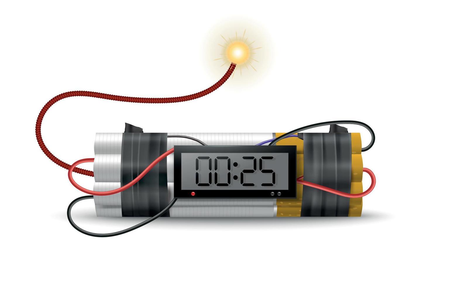 Composition de la bombe à retardement à la dynamite vecteur