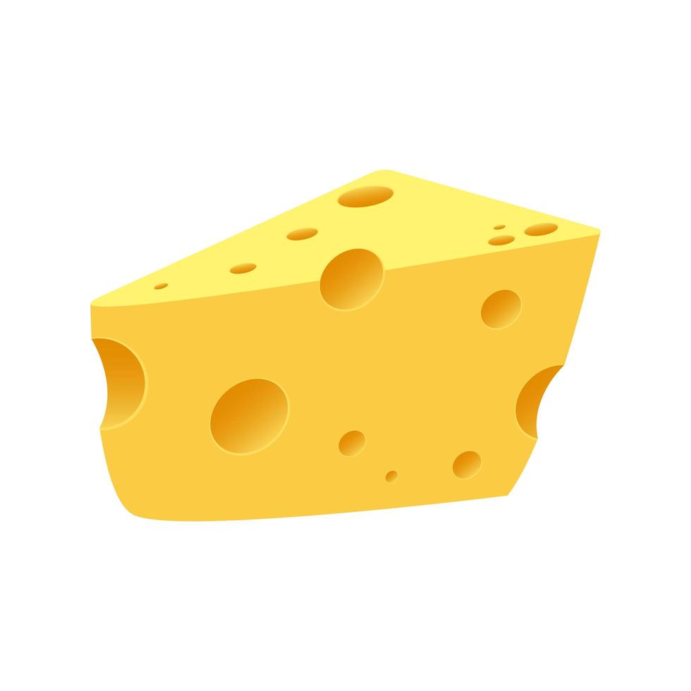 fromage sur blanc vecteur