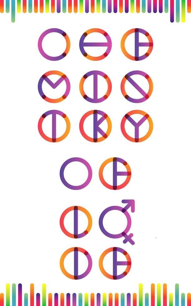 la chimie de l'amour lettrage de transition de couleur plat vecteur