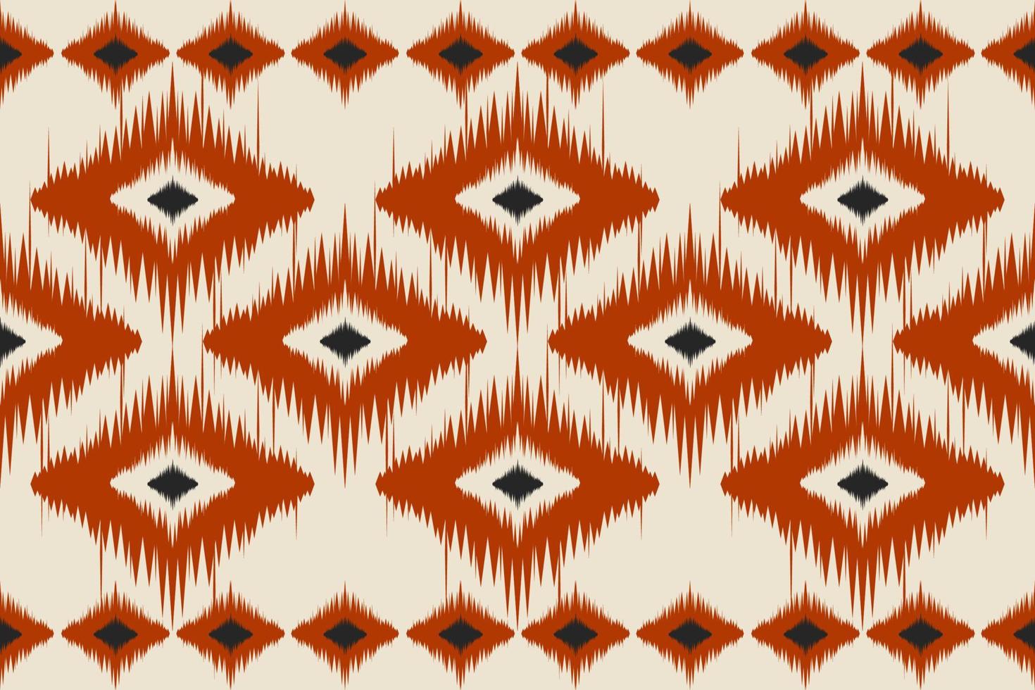 tapis ethnique ikat art. motif géométrique sans soudure en tribal. façon mexicaine. vecteur