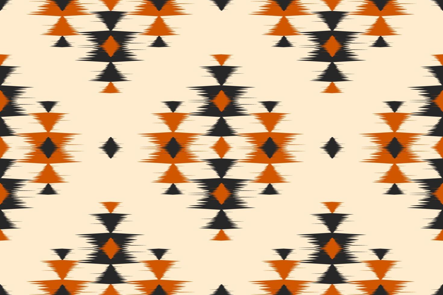 modèle sans couture ikat en tribal. tissu motif ethnique art. style américain, mexicain. vecteur