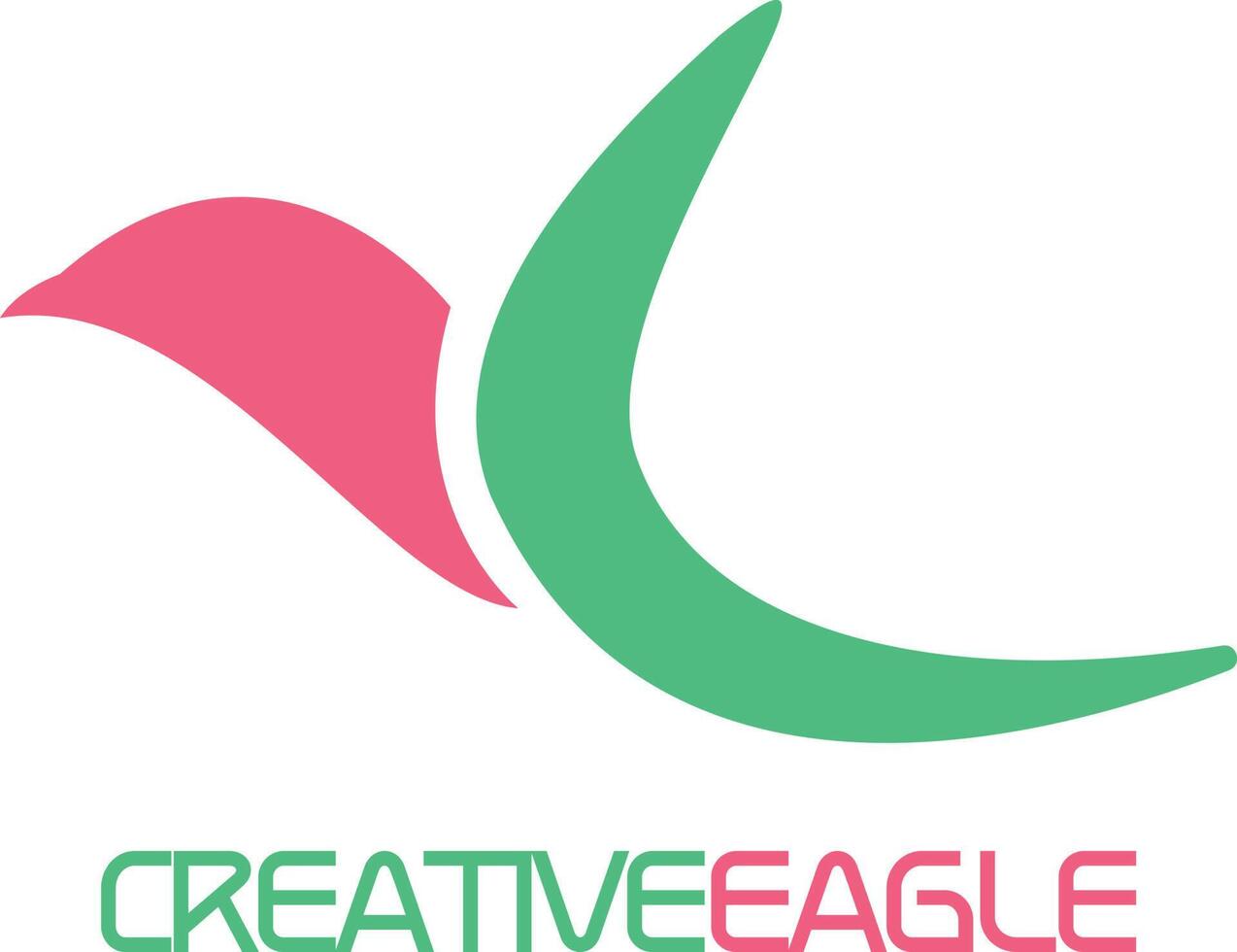 conception abstraite du logo oiseau aigle. icône de concept de logotype de faucon volant. vecteur
