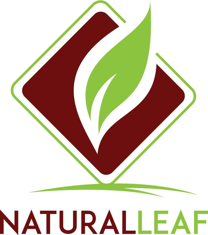 création de logo de feuille biologique. logo de produits naturels. icône de cosmétiques. logo du spa. logo de salon de beauté. vecteur