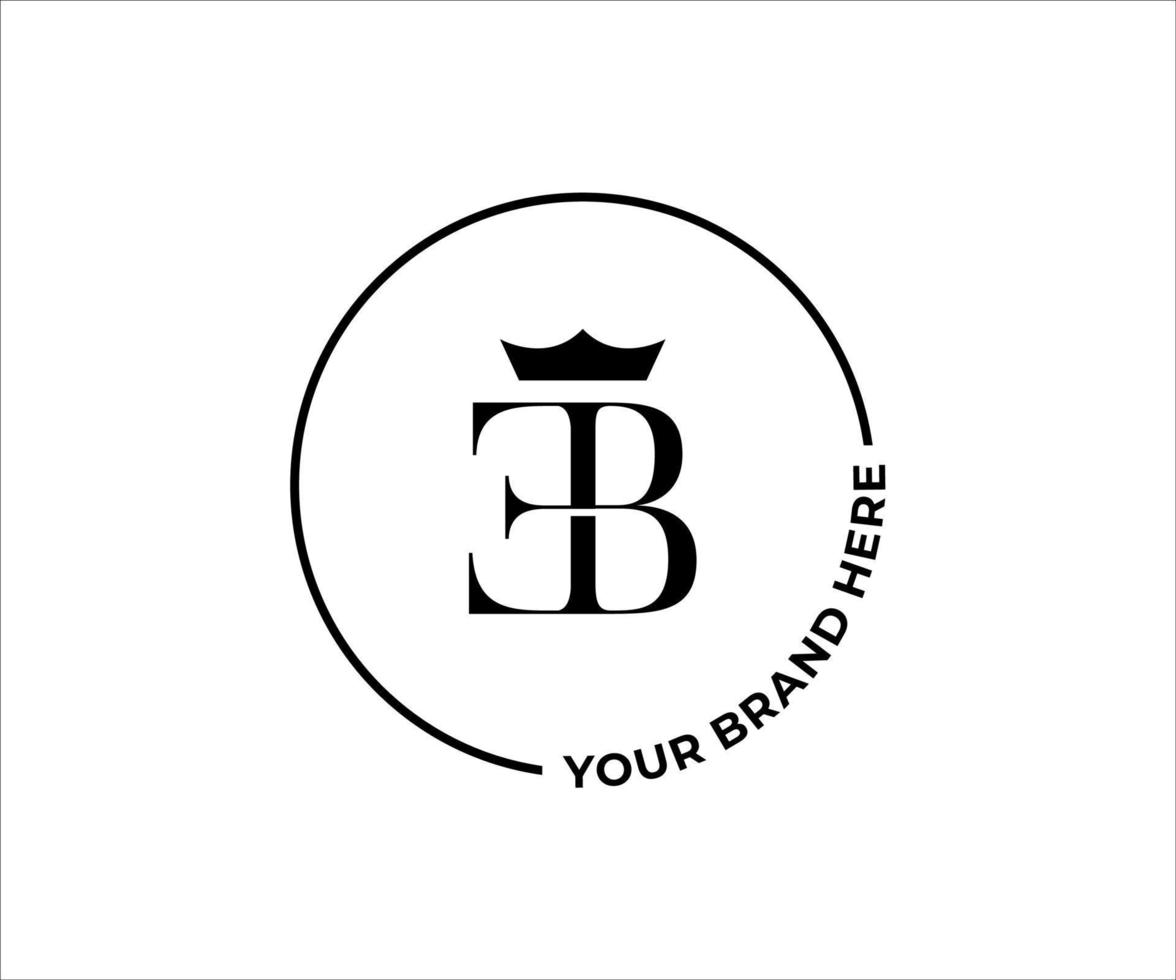 conception initiale du logo eb dans un style élégant et minimaliste. logo ou symbole de signature eb pour le mariage, la mode, les bijoux, la boutique et l'identité d'entreprise vecteur