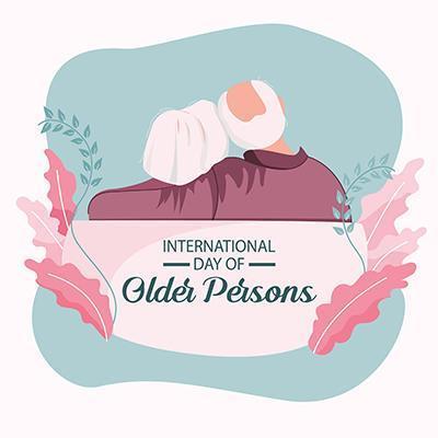 journée internationale de la conception des personnes âgées vecteur