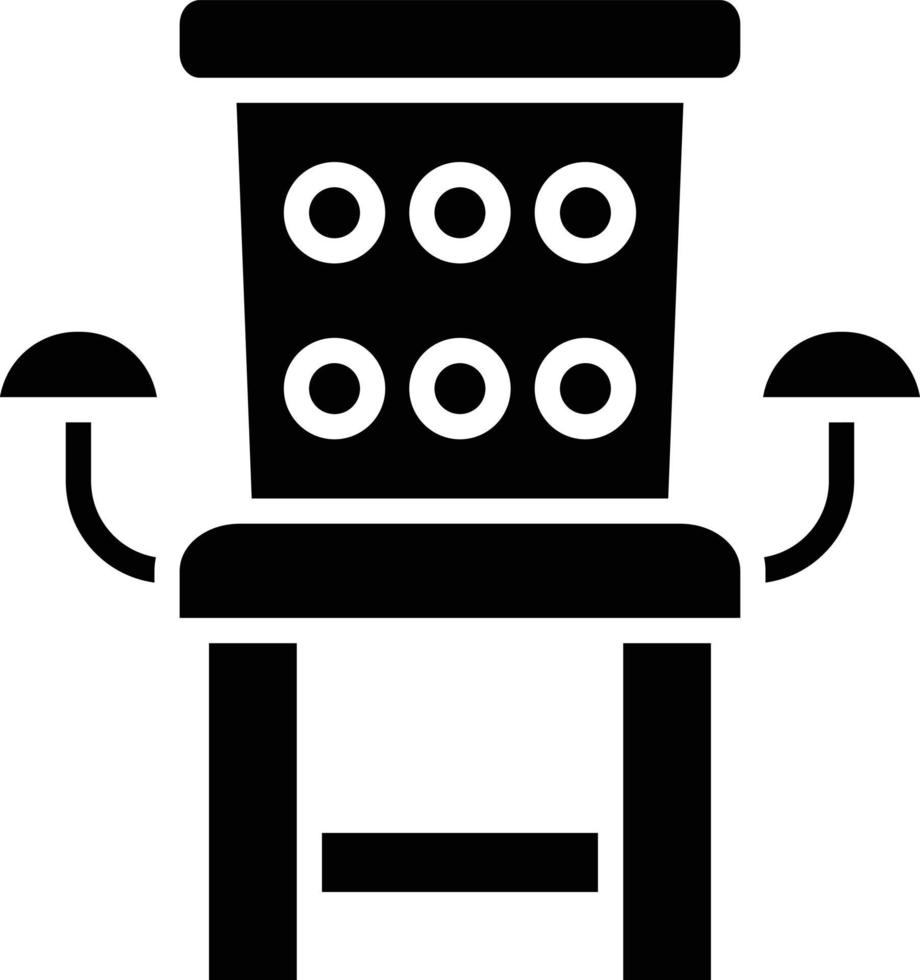 style d'icône de chaise vecteur