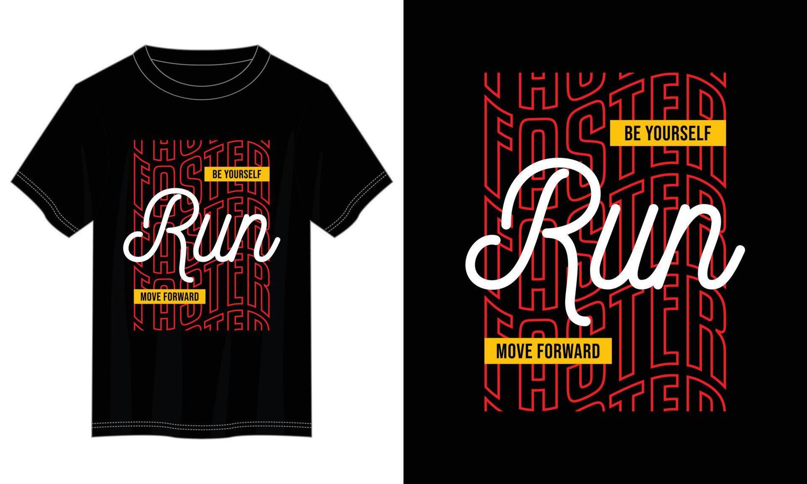 conception de t-shirt de typographie plus rapide, conception de t-shirt de typographie motivationnelle, conception de t-shirt de citations inspirantes vecteur