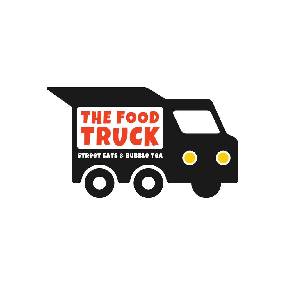 l'illustration vectorielle du logo du camion de nourriture vecteur