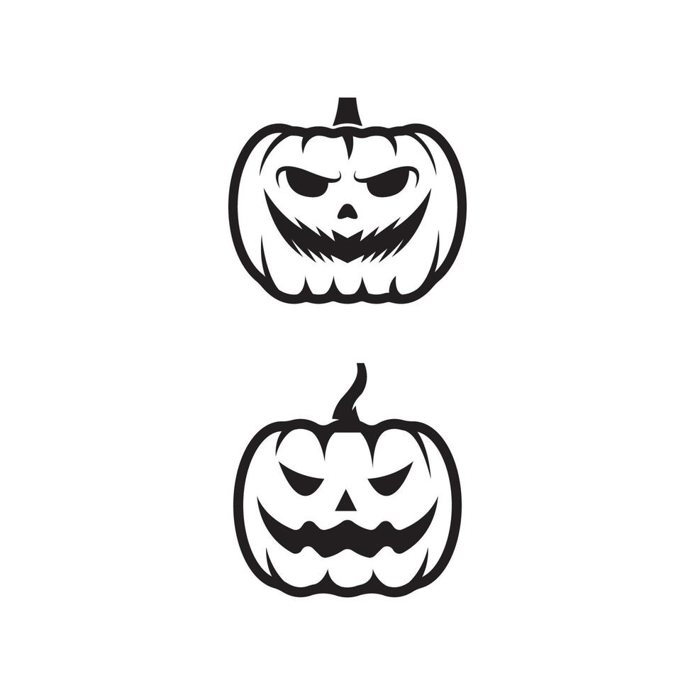 citrouille avec sourire pour votre conception pour la fête d'halloween vecteur