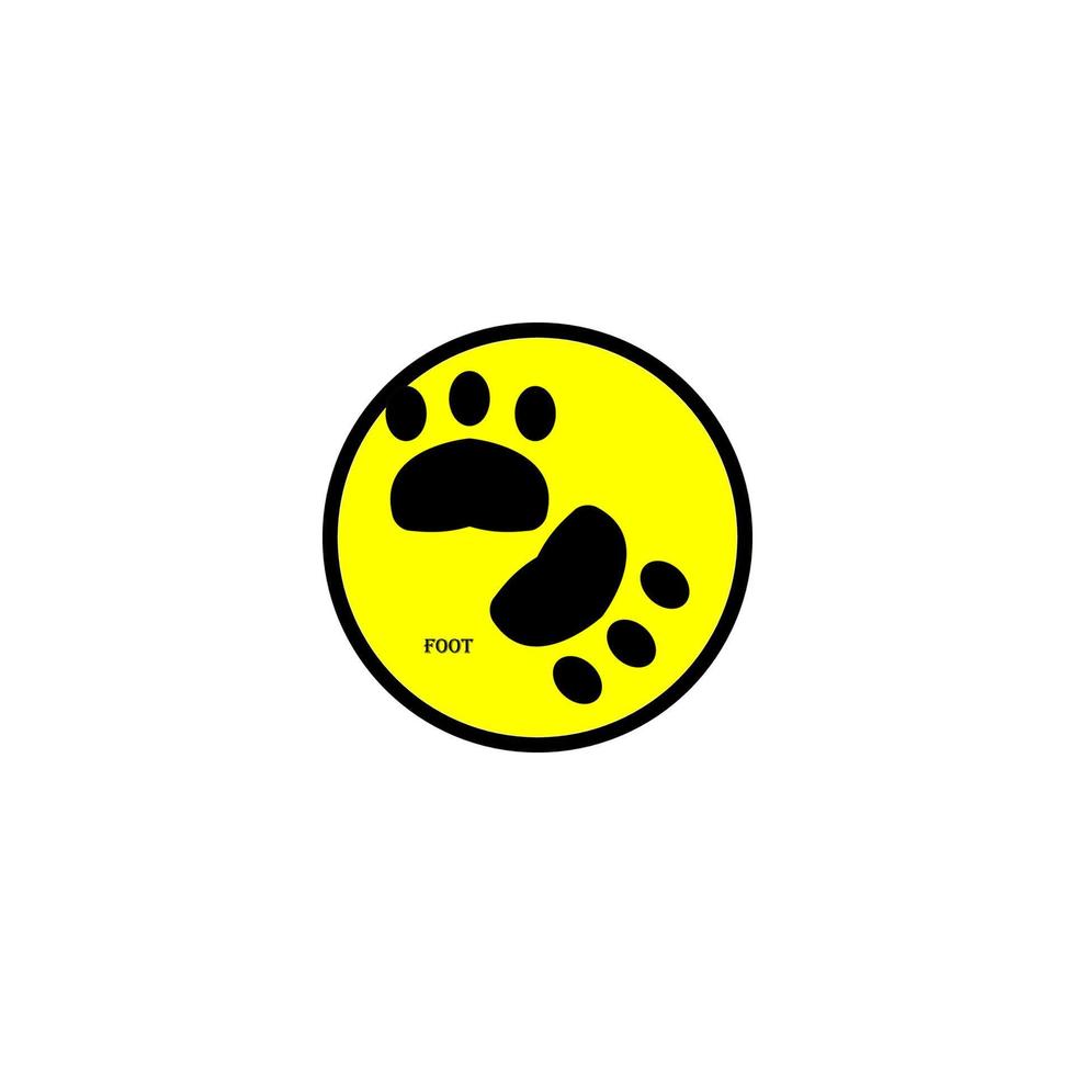 animal chaussure semelle icône image illustration vecteur conception pied
