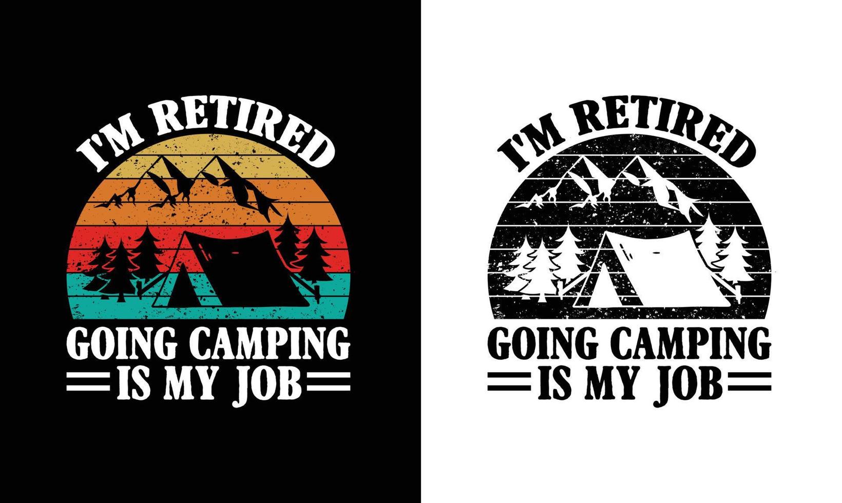 conception de t-shirt de citation de camping, typographie vecteur