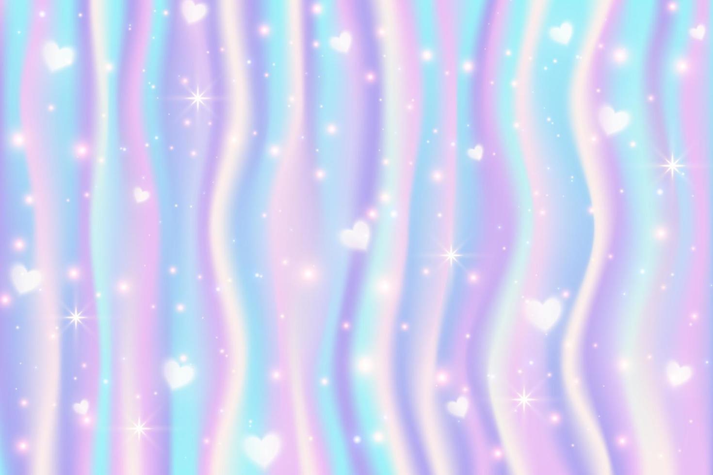 fond dégradé rayé holographique. texture néon irisée avec motif abstrait. fond d'écran de licorne arc-en-ciel. illustration vectorielle. vecteur