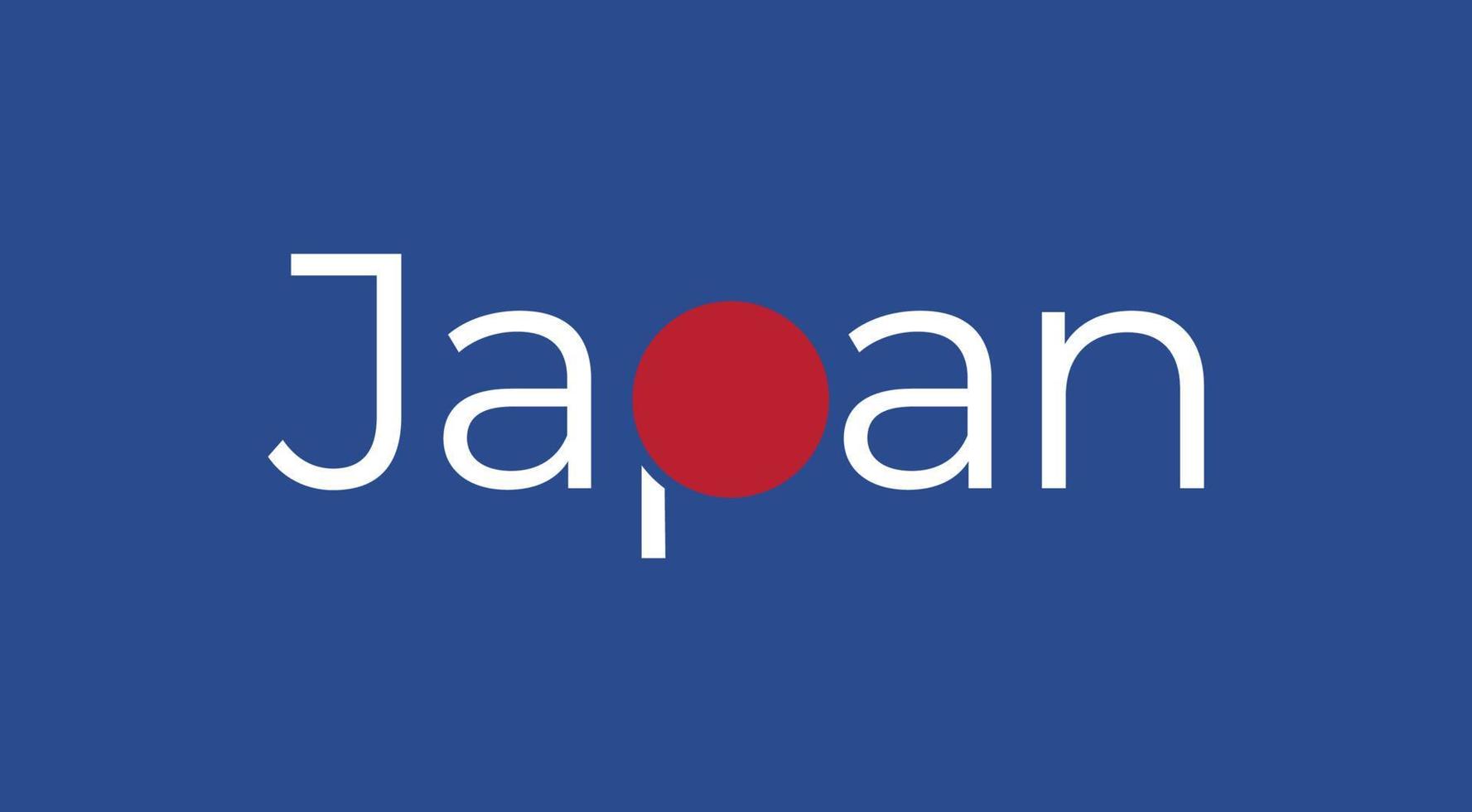 conception de typographie du japon vecteur