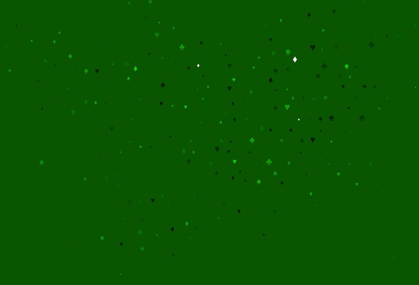 couverture vectorielle vert clair avec symboles de pari. vecteur