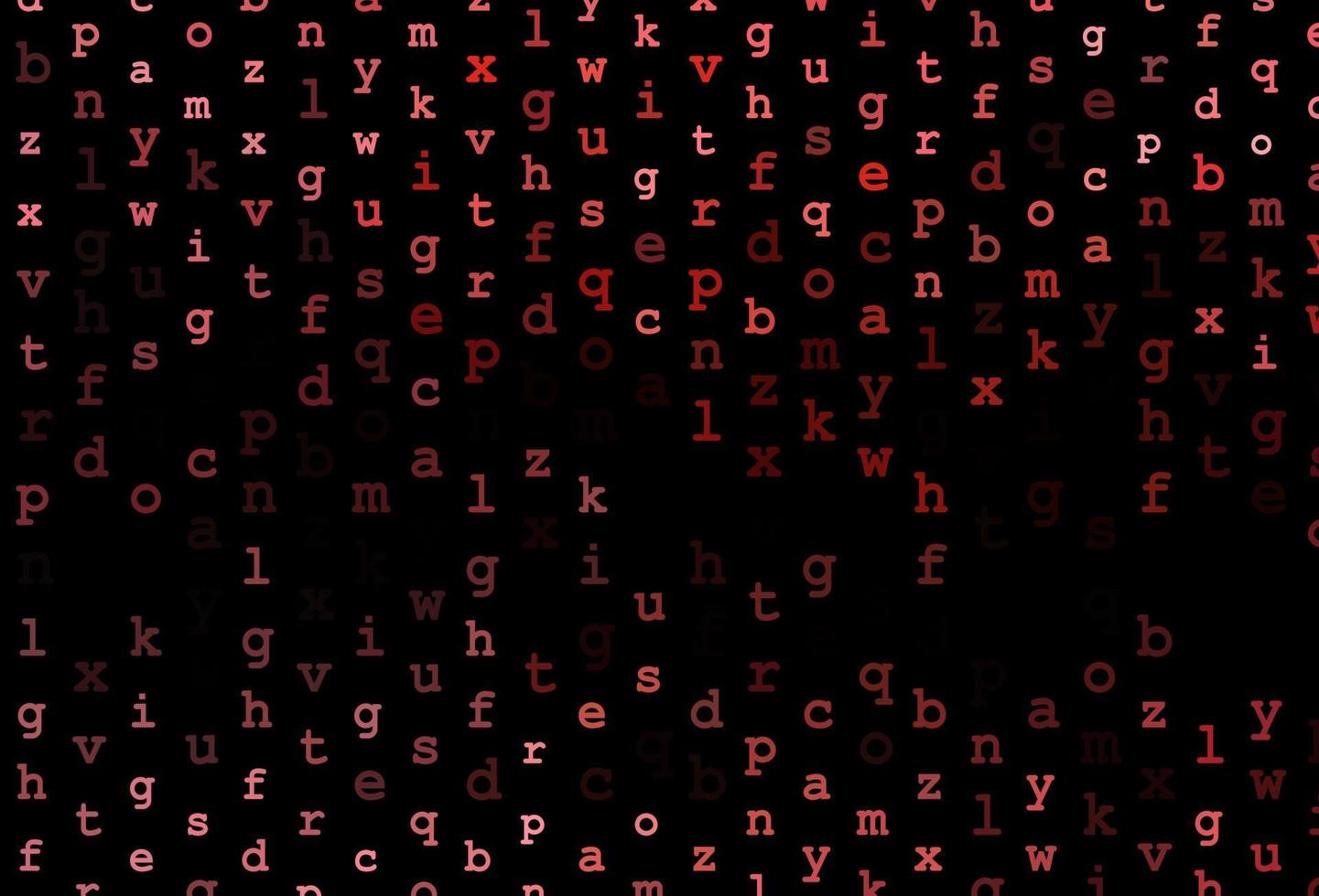 modèle vectoriel rouge foncé avec des lettres isolées.