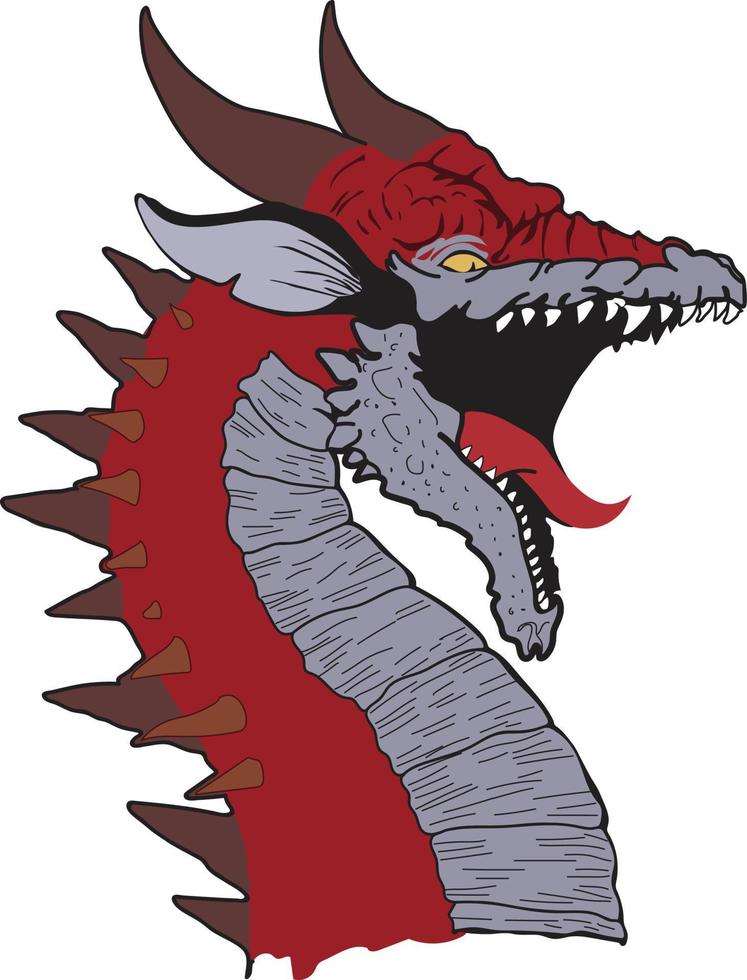 illustration vectorielle de dragon vecteur